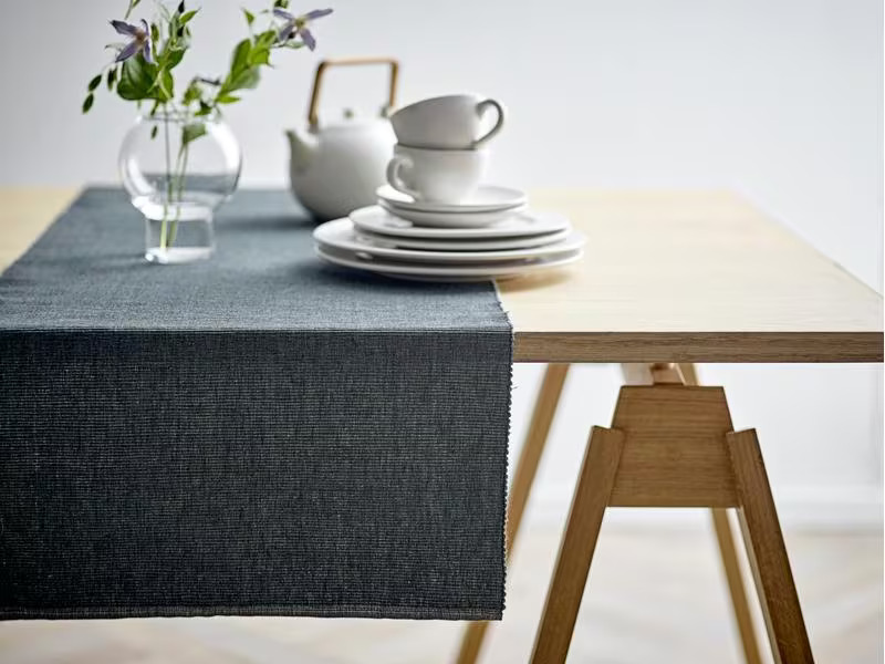 Södahl Tischläufer Melange 48 cm x 1.5 m, Grün