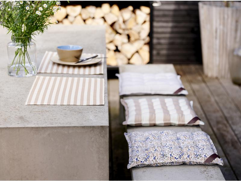 Södahl Tischset Statement Stripe 48 cm x 33 m, 2 Stück, Beige