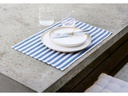 Södahl Tischset Statement Stripe 48 cm x 33 m, 2 Stück, Beige/Blau