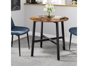 VASAGLE Tisch rund Braun/Schwarz