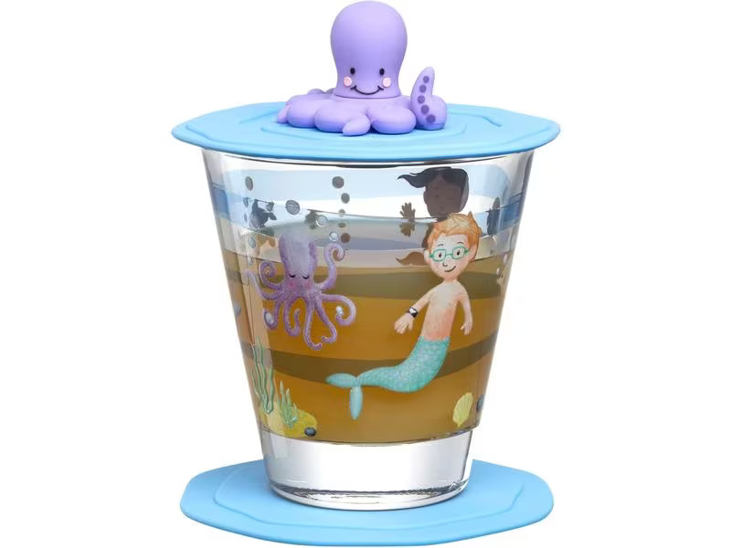 Leonardo Kindertrinkglas Avventura 215 ml, 3 Stück, Meer