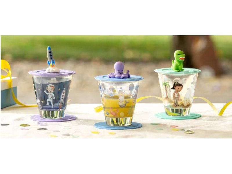 Leonardo Kindertrinkglas Avventura 215 ml, 3 Stück, Weltall