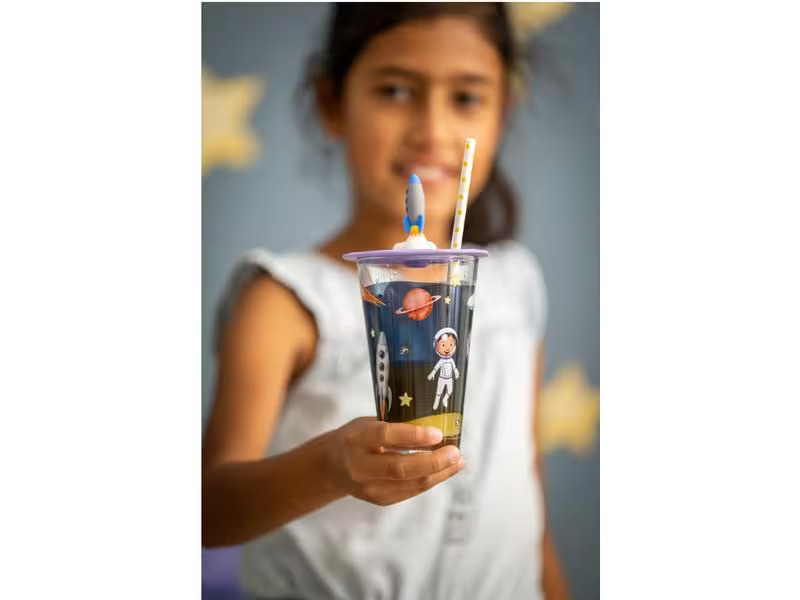 Leonardo Kindertrinkglas Avventura 300 ml, 6 Stück, Weltall