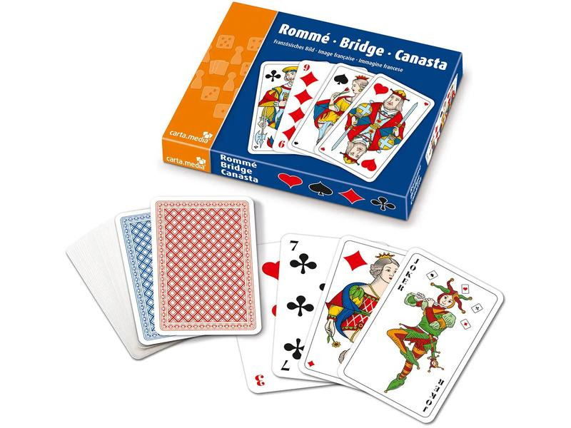 Carta.Media Familienspiel Rommé – Bridge – Canasta