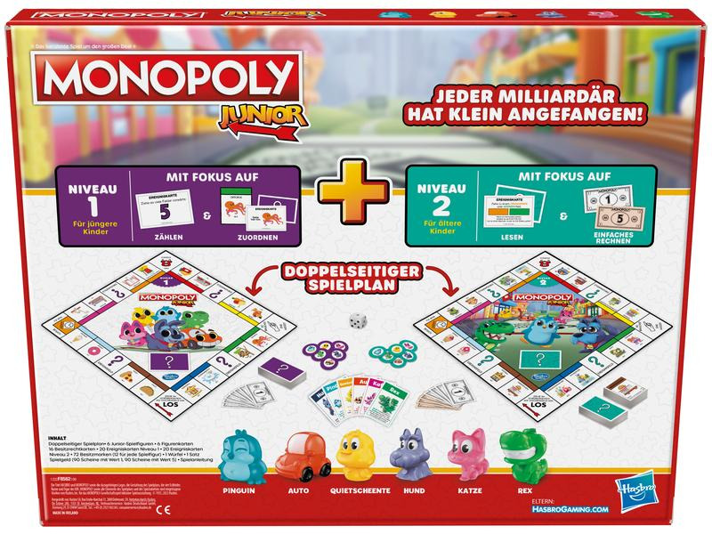 Hasbro Gaming Familienspiel Monopoly Junior -DE-