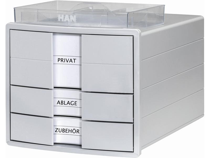 HAN Schubladenbox Impuls 3 Schubladen, Hellgrau