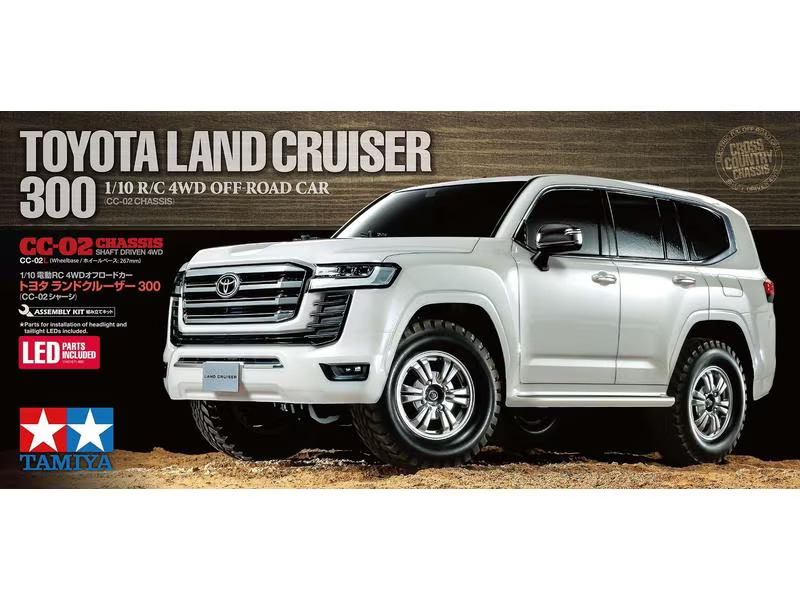 Tamiya Scaler Toyota Land Cruiser 300, CC-02, Bausatz, 1:10