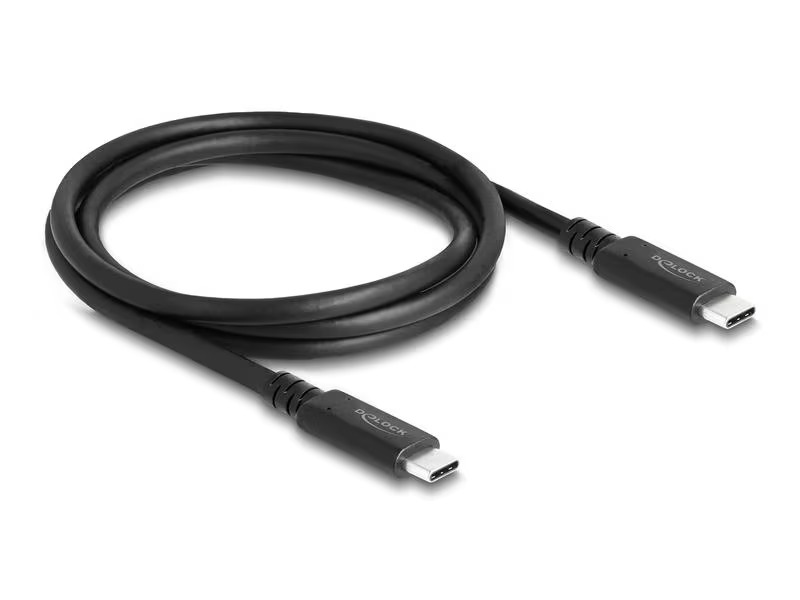Delock USB4-Kabel 40 Gbps koaxial USB C - USB C 1.2 m
