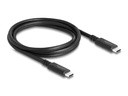 Delock USB4-Kabel 40 Gbps koaxial USB C - USB C 1.2 m