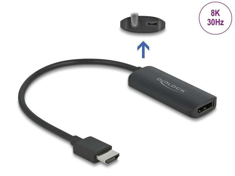 Delock Adapter 8K/30Hz HDMI - DisplayPort