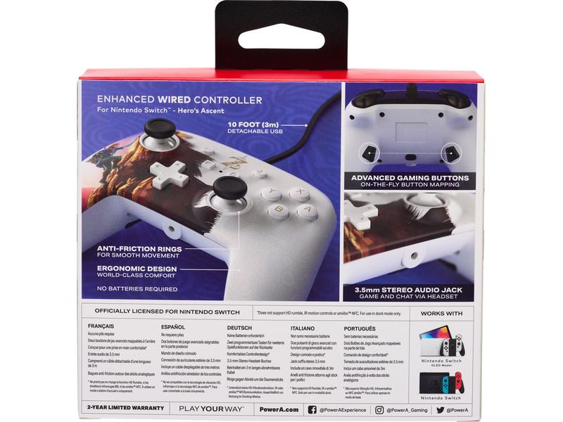 Power A Enhanced Wired Controller Hero's Ascent