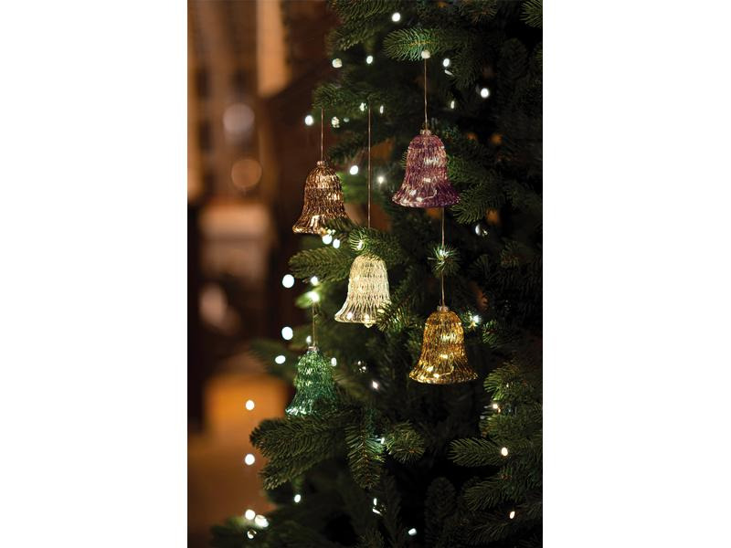 Sirius Weihnachtskugel Luna Glocke, Ø 9 cm, Bordeaux