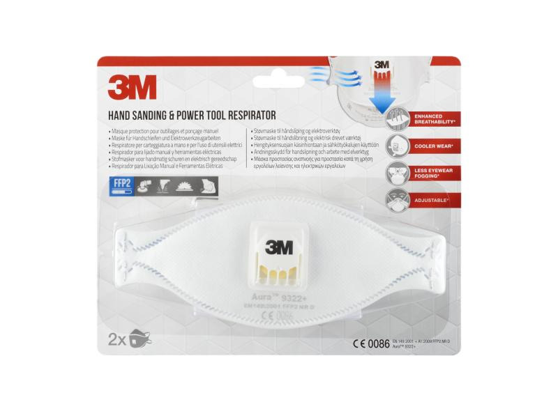 3M Feinstaubmaske für Elektrowerkzeugarbeiten 2 Stück