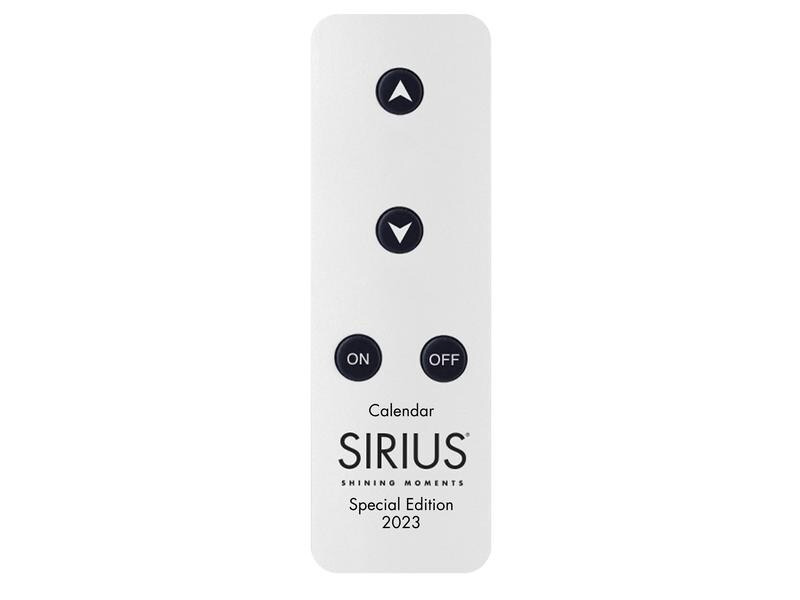 Sirius LED-Kerze Advent Calendar – Special Edition, Weiss