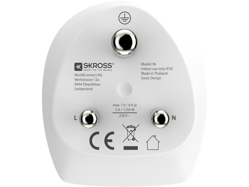SKROSS Reiseadapter Combo World – India