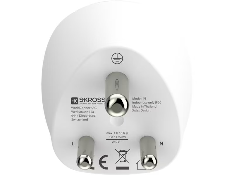 SKROSS Reiseadapter Combo World – India