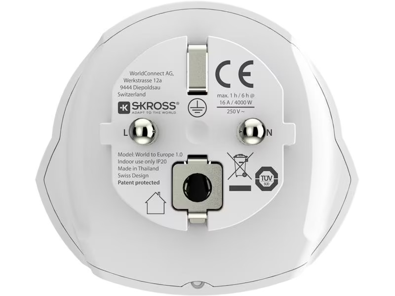 SKROSS Reiseadapter Combo World – India