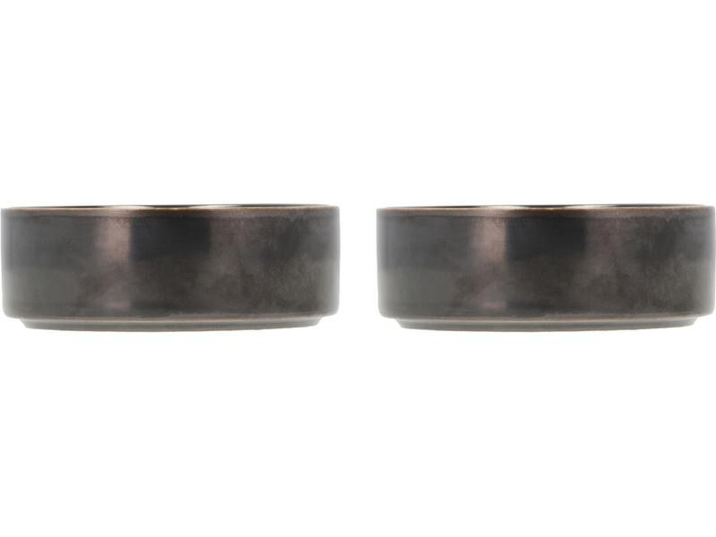 Villa Collection Schale Fjord 10 cm, 2 Stück, Schwarz