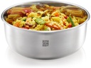 GEFU Vorratsdose Provido Rund, 1 l, Schwarz/Silber matt