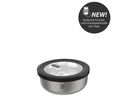 GEFU Vorratsdose Provido Rund, 0.5 l, Schwarz/Silber matt