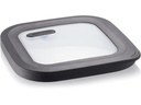 GEFU Vorratsdose Provido Eckig, 0.9 l, Schwarz/Silber matt