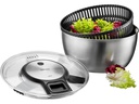 GEFU Salatschleuder Speed Wing 27 cm, Schwarz/Silber matt