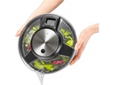 GEFU Salatschleuder Speed Wing 27 cm, Schwarz/Silber matt