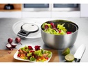 GEFU Salatschleuder Speed Wing 27 cm, Schwarz/Silber matt