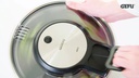 GEFU Salatschleuder Speed Wing 27 cm, Schwarz/Silber matt
