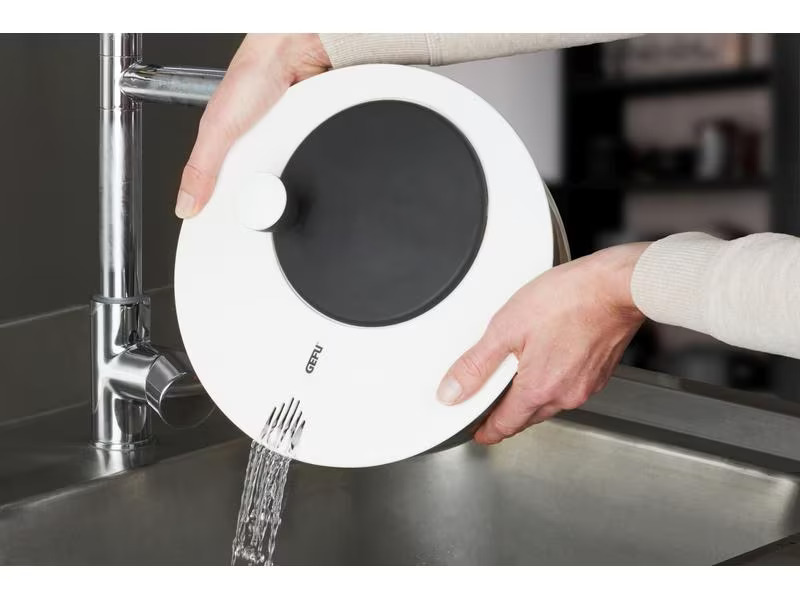 GEFU Salatschleuder Rotare 25 cm, Schwarz/Weiss