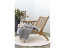 House Nordic Teppich Menorca Ø 120 cm, Hellbeige