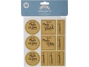 Kilner Motivsticker 30 Stück Braun