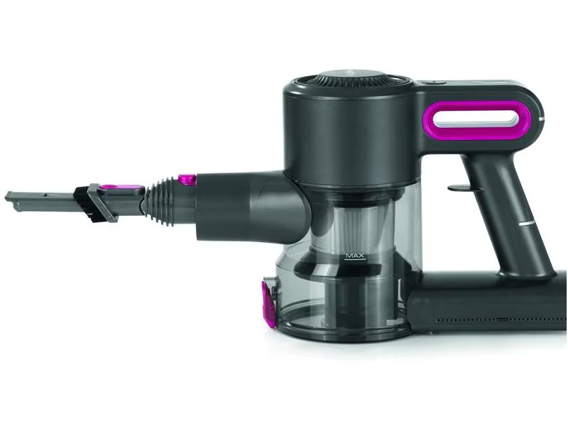 MAXXMEE Akku-Hand- und Stielsauger Zyklon 22.2 V, Anthrazit/Pink