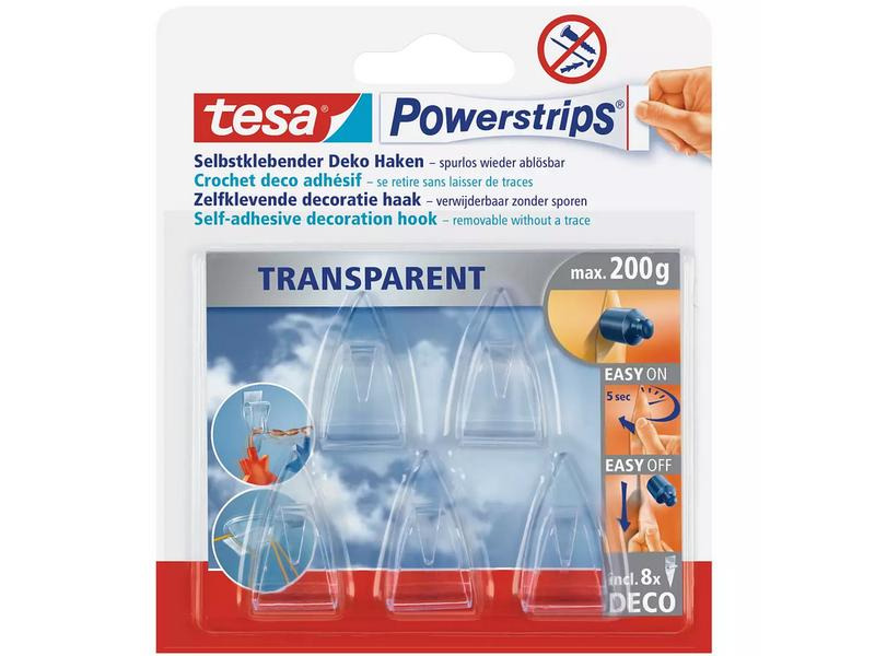 tesa Hakenset Powerstrips DECO Small, 3er Pack