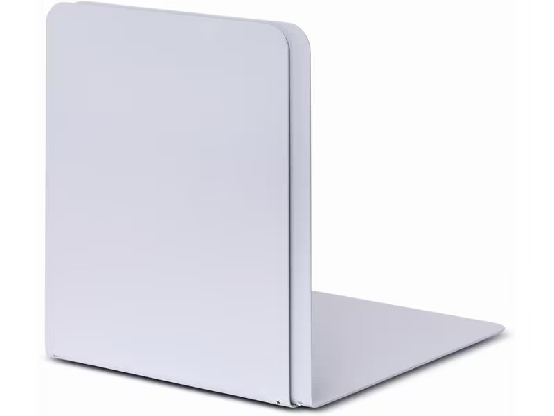 Maul Buchstützen-Set 2 Stück, Silber