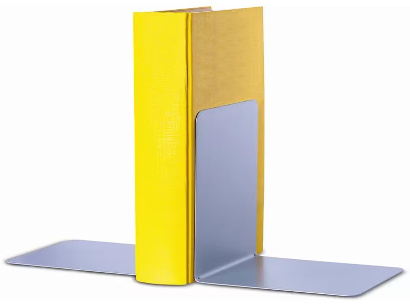 Maul Buchstützen-Set 2 Stück, Silber