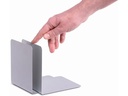 Maul Buchstützen-Set 2 Stück, Silber