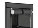 Songmics Regal mit hochrollbaren Türen Grau