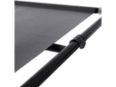 Songmics Regal mit hochrollbaren Türen Grau