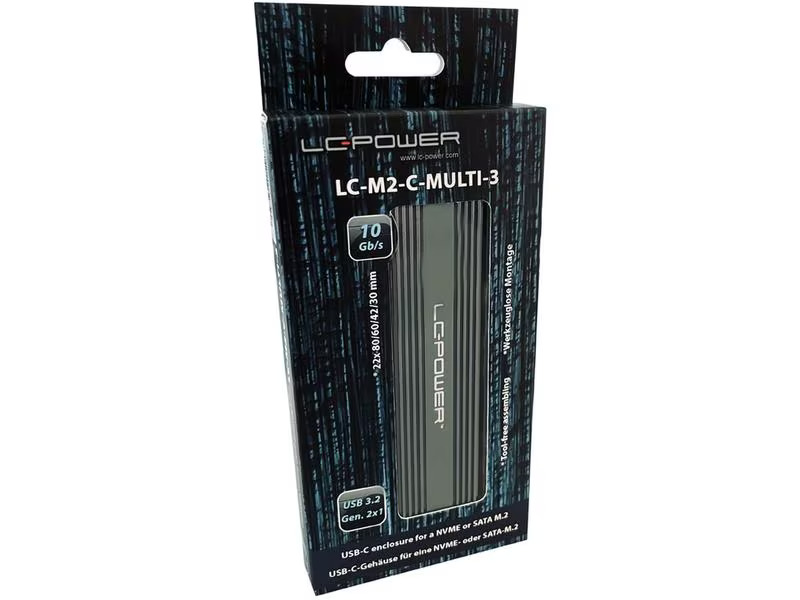 LC-Power Externes Gehäuse LC-M2-C-MULTI-3 M.2