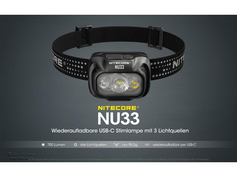 Nitecore Stirnlampe NU33 700 Lumen