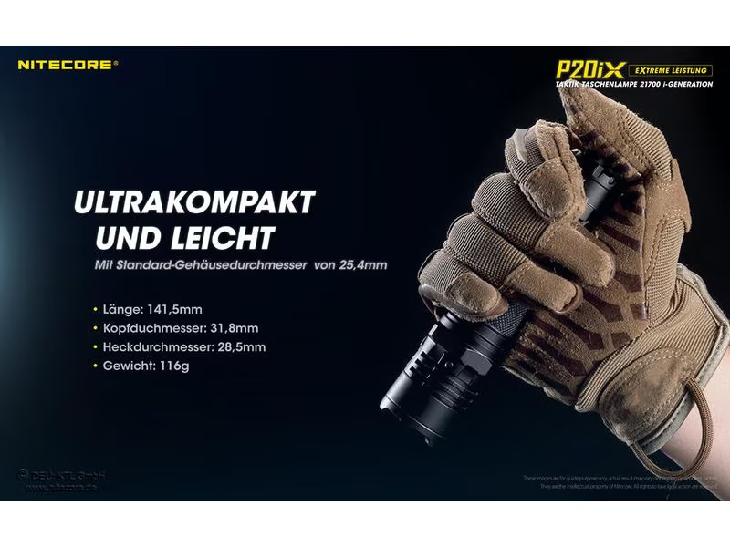 Nitecore Taschenlampe P20iX 4000 Lumen