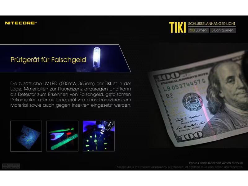 Nitecore Taschenlampe Tiki 300 Lumen