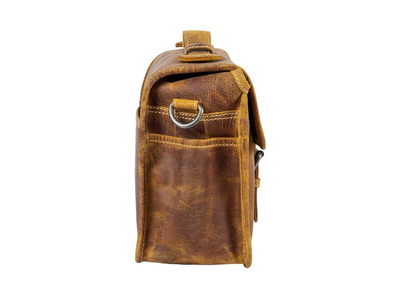 Alpenleder Kamera-Tasche Presse Beige