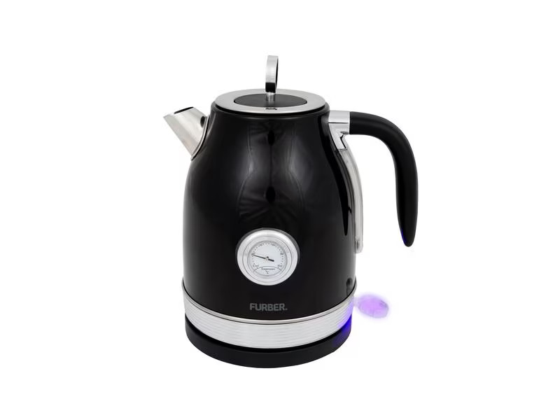FURBER Wasserkocher 1.7 l, Schwarz glanz