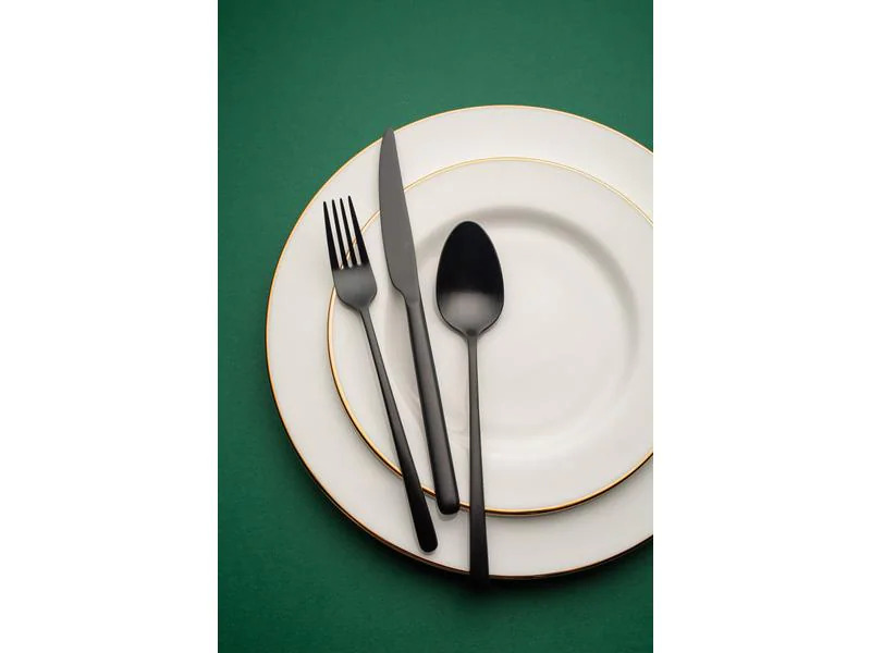 Sola Besteck-Set Calgary PVD 24-teilig, Schwarz matt