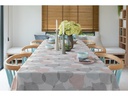 d-c-table Tischdecke PVC-free Lindyana 150 cm x 2.2 m, Mehrfarbig