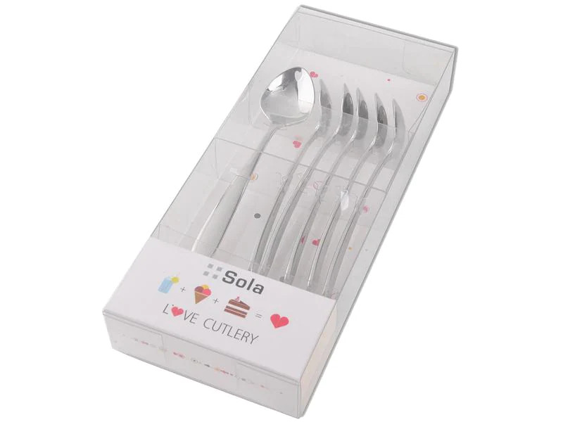 Sola Eislöffel S-Line 6 Stück, Chrom