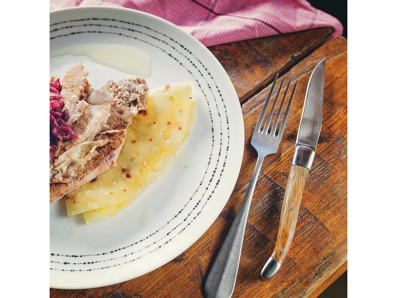 Sola Steakmesser-Set Basic Country Lunasol 6 Stück, Zebrano