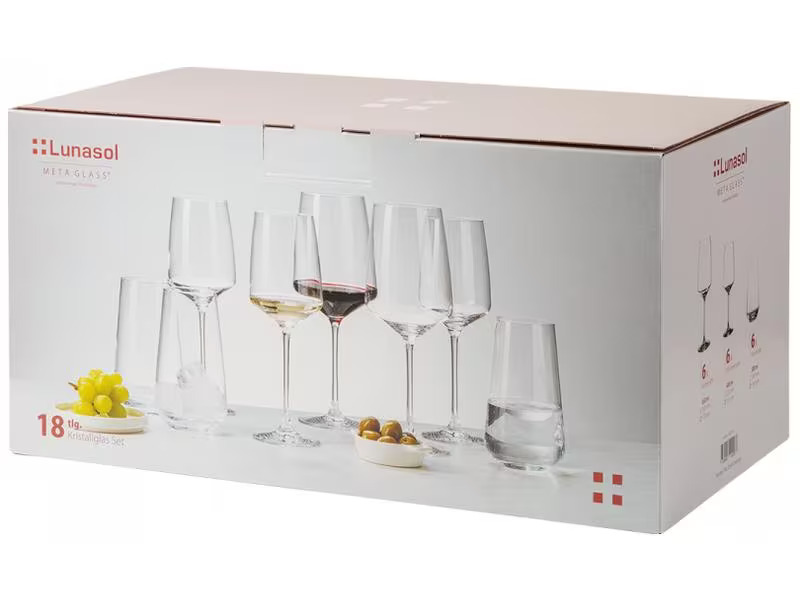 Sola Weingläser-Set 21 st Century Glas Lunasol 18-teilig